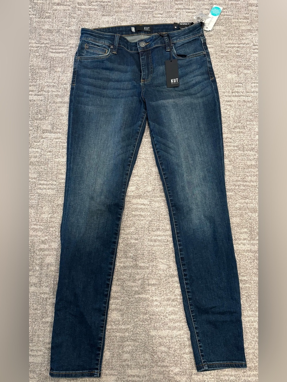 Kut from the Kloth Indigo Skinny Jeans sur 10